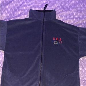 brand new USA olympics men’s fleece jacket.